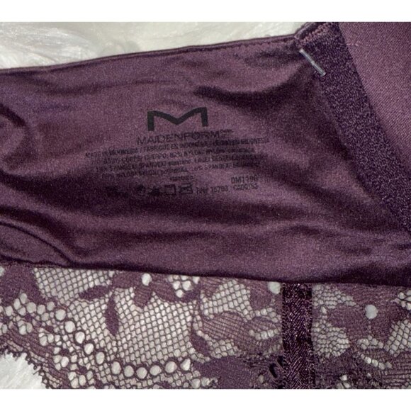 Maidenform DM1196 Lift Wireless Bra Lightly Padded Lace Womens 38C Purple New - Picture 6 of 6
